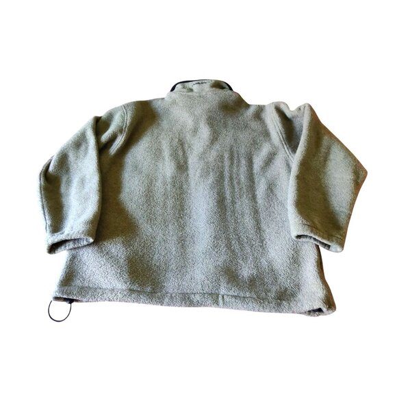 Eddie Bauer Men's Medium Light Brown Fleece Zip Pocket Pullover Sweatshirt - Picture 2 of 10